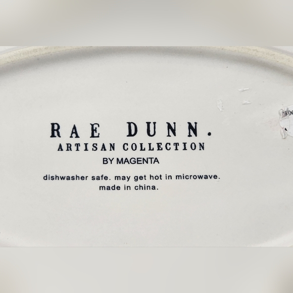 NEW RAE DUNN JULY FOURTH / BREATHE SNACK PLATE  ARTISAN COLLECTION BY MAGENTA - Picture 5 of 8